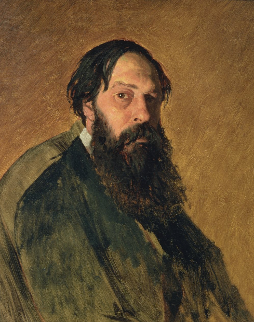 Porträtt av konstnären Alekei Kondratevich Sarasov (1830-1897) av Vasili Grigorevich Perov