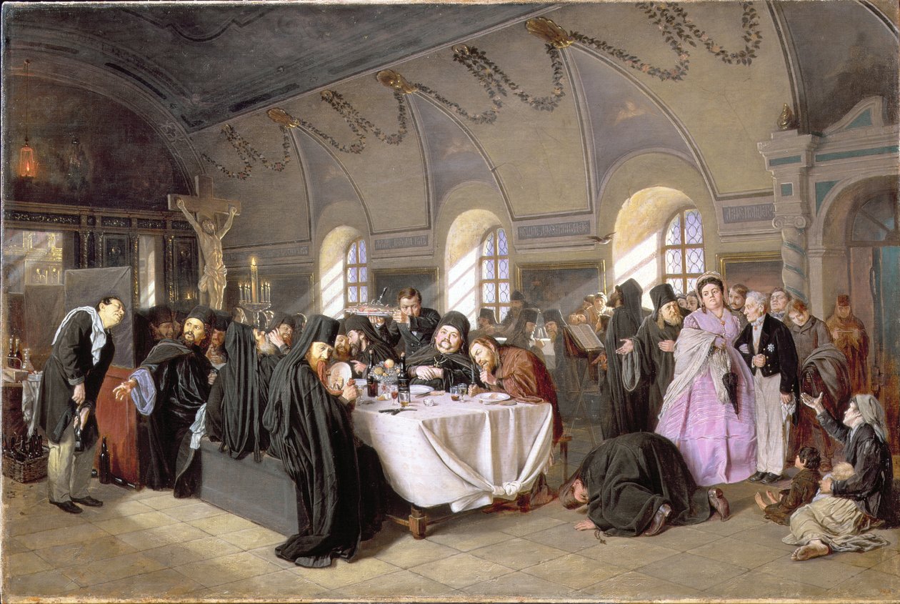 Matsalen, 1865-76 av Vasili Grigorevich Perov