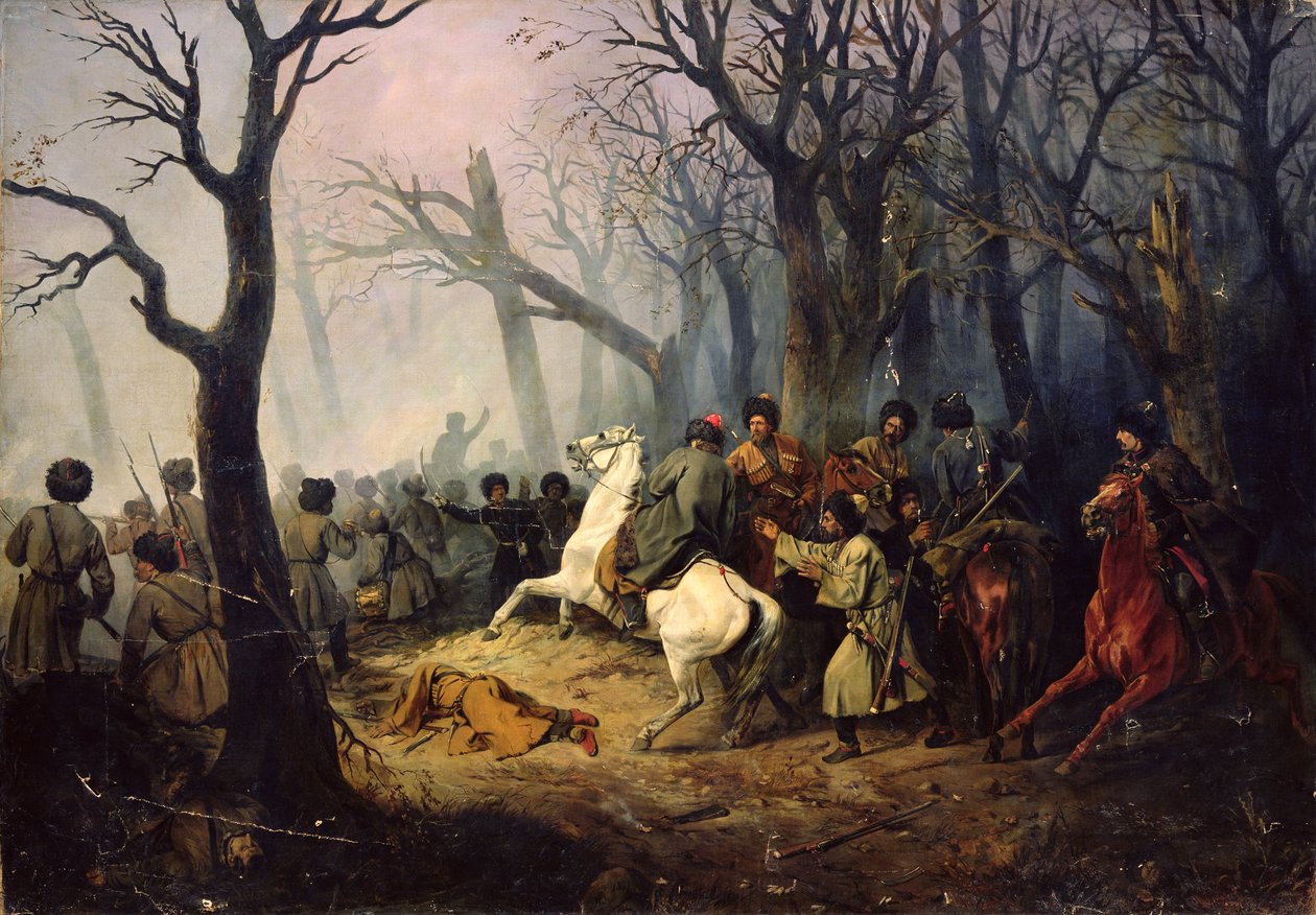 O le Maliu o General Sleptsov i le Caucasus, 10 Tesema, 1851 swed av Vasili Nikolayevich Maxutov