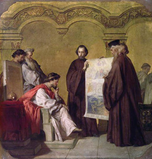 Storhertig Vladmir (1847-1909) tar emot ambassadörerna av Vasili Vasilievich Vereshchagin