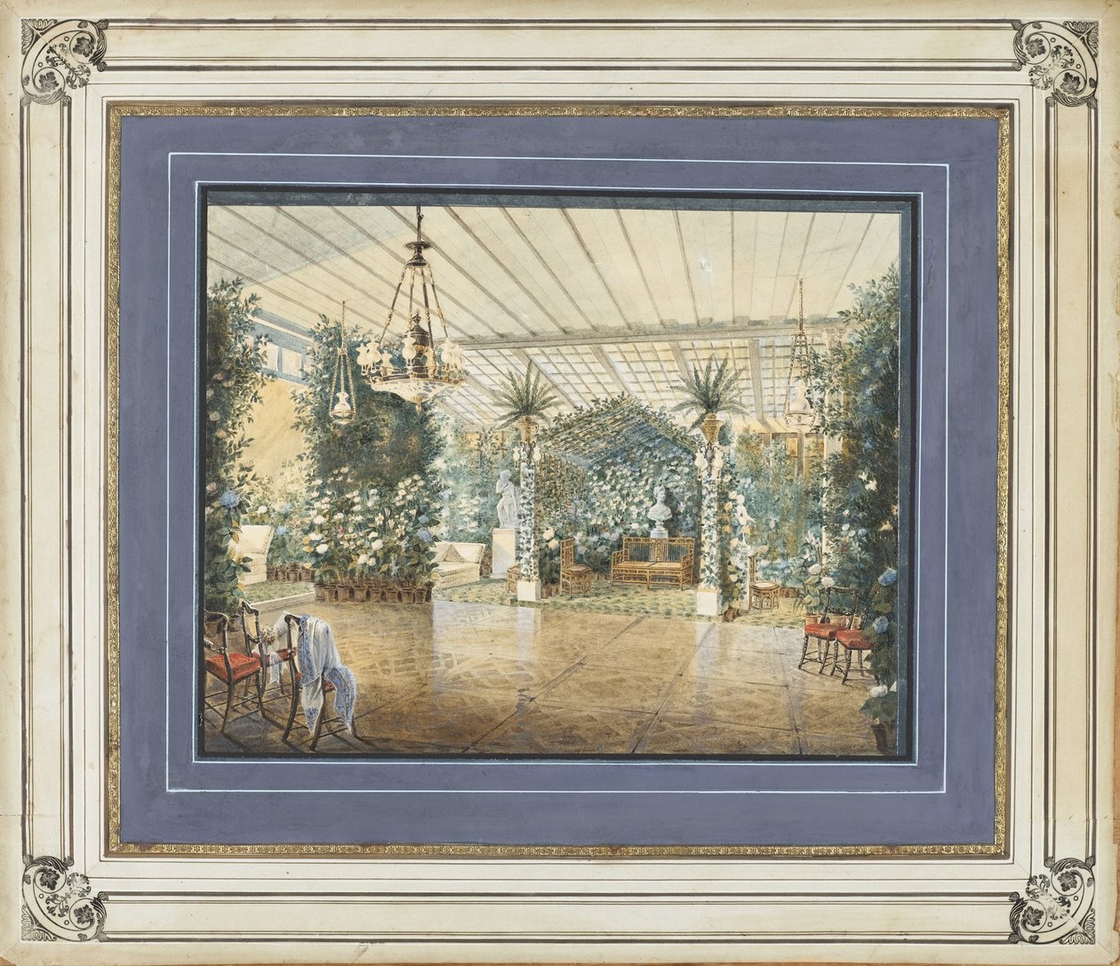 A Russian Winter Garden av Vasili Semenovich Sadovnikov