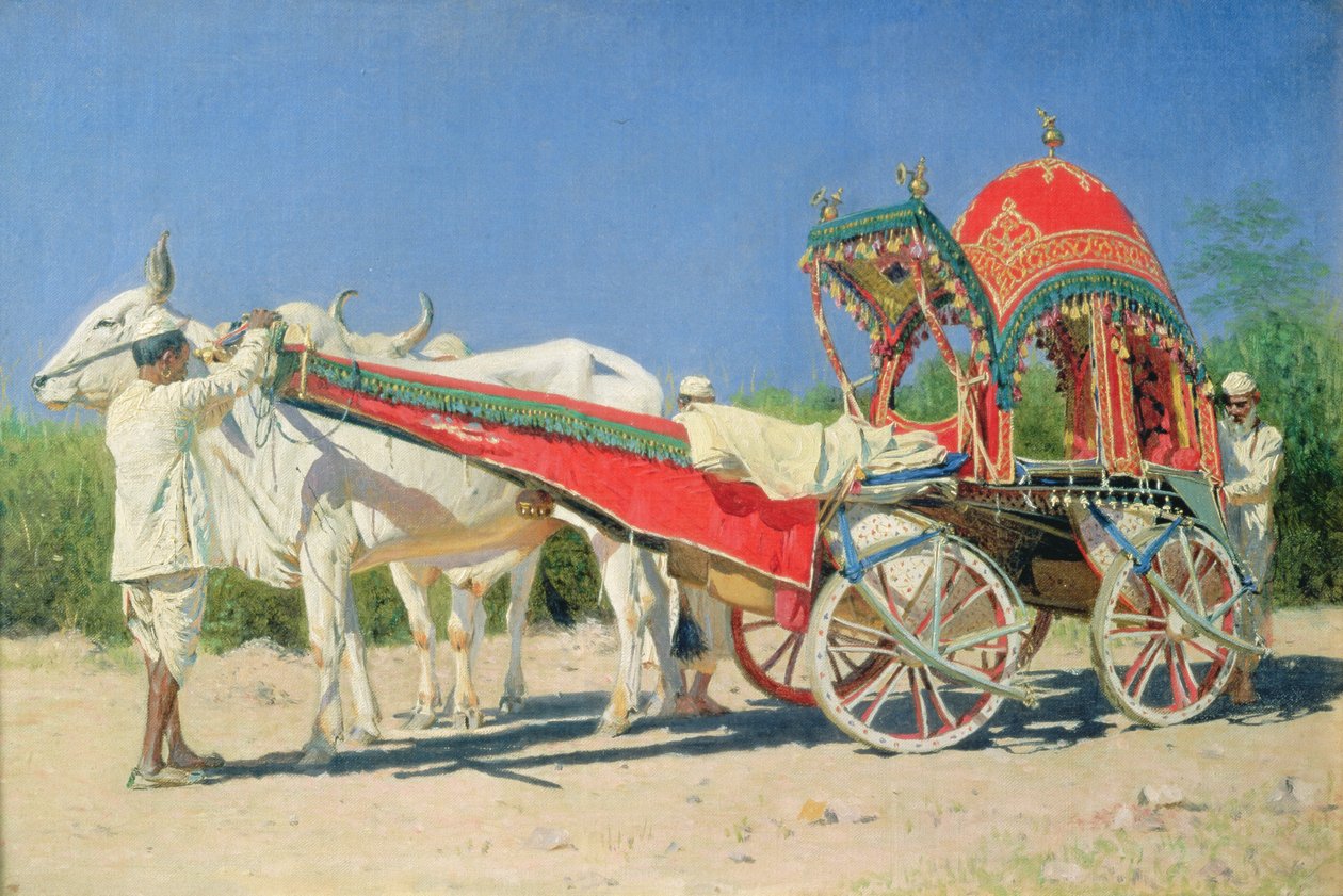 En rik mans fordon i Delhi, 1874-76 av Vasili Vasilievich Vereshchagin