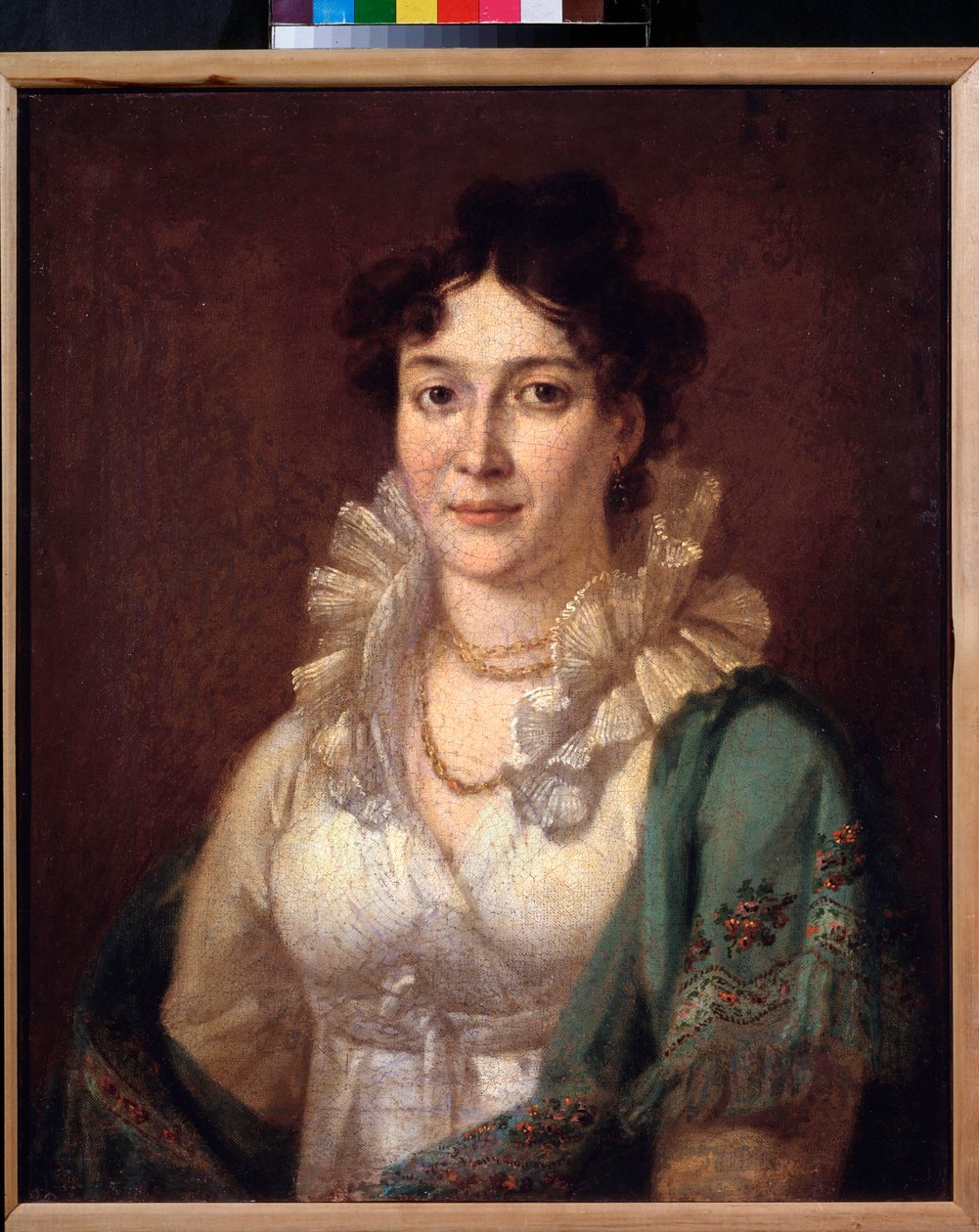 Porträtt av prinsessan Isabella de Conti (Porträtt av prinsessan Isabella de Conti) - Målning av Vasili Andreyevich Tropinin (Vassili Tropinine) (1776-1857), olja på duk, cirka 1810 - 1800-talets rysk konst - Museum of Private Collections in A Pushkin Mu av Vasili Andreevich Tropinin