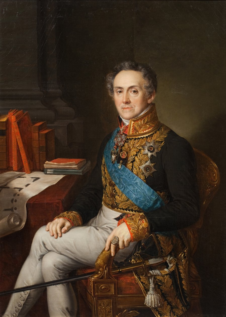 Porträtt av Ivan Vasilyevich Tutolmin 1751-1839, 1830-talet. av Vasili Andreevich Tropinin