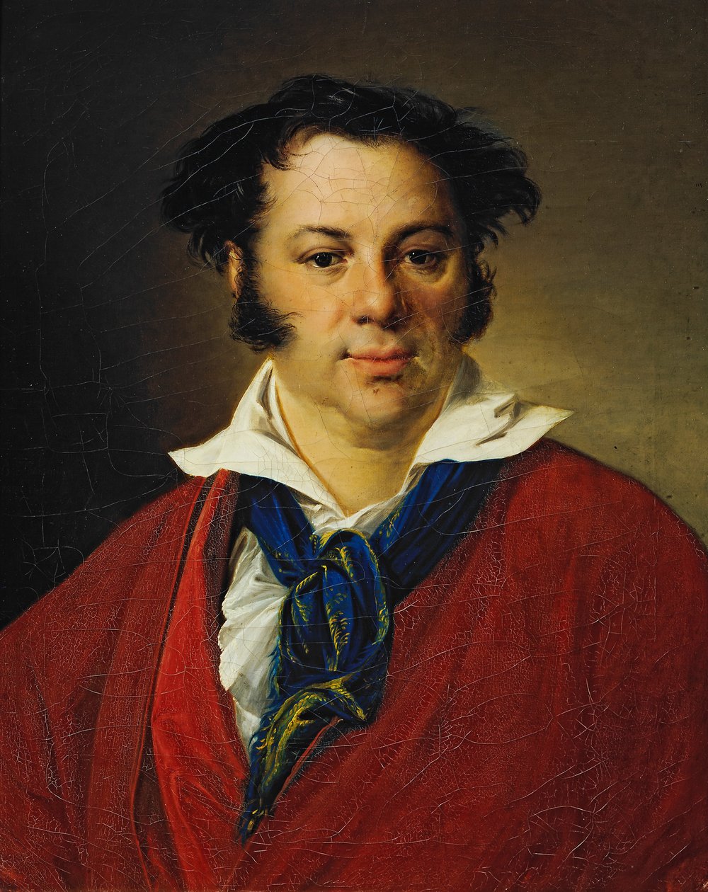 Porträtt av Konstantin Ravich, 1823 av Vasili Andreevich Tropinin