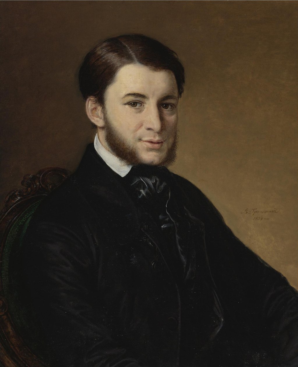 Porträtt av Leonid Matveyevich Muromtsev 1825-1899 av Vasili Andreevich Tropinin