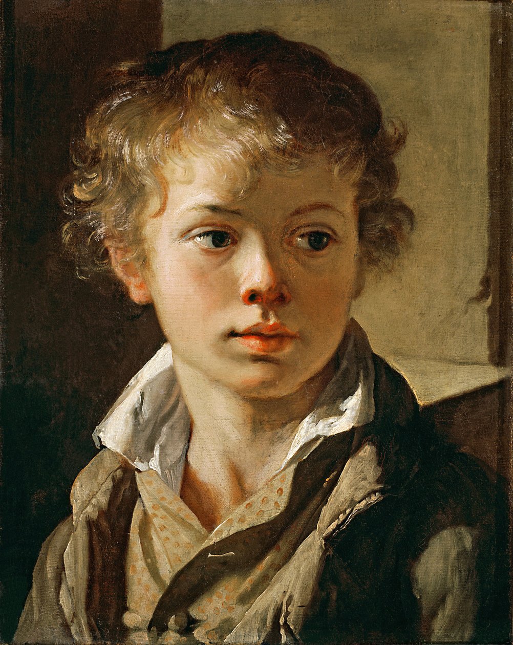 Porträtt av konstnärens son, ca 1818 av Vasili Andreevich Tropinin