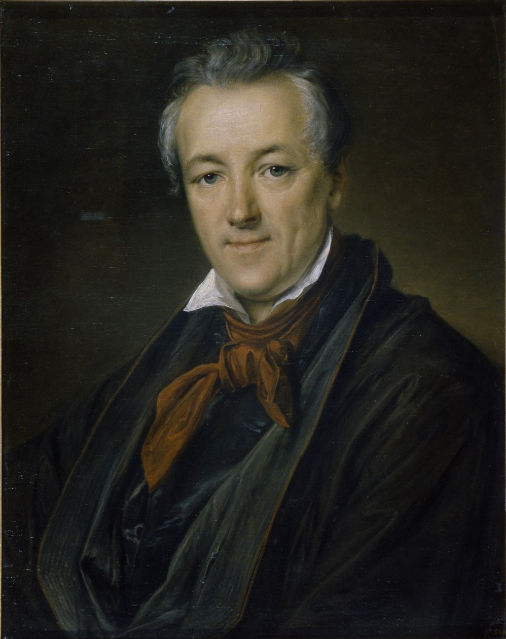 Porträtt av målaren Pyotr Fyodorovich Sokolov 1791-1848, 1833 av Vasili Andreevich Tropinin