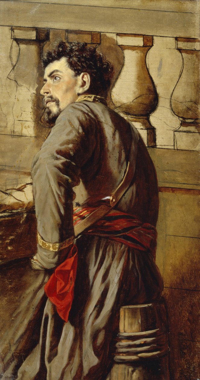 En Zaporozhiansk kosack, 1873 av Vasili Grigorevich Perov
