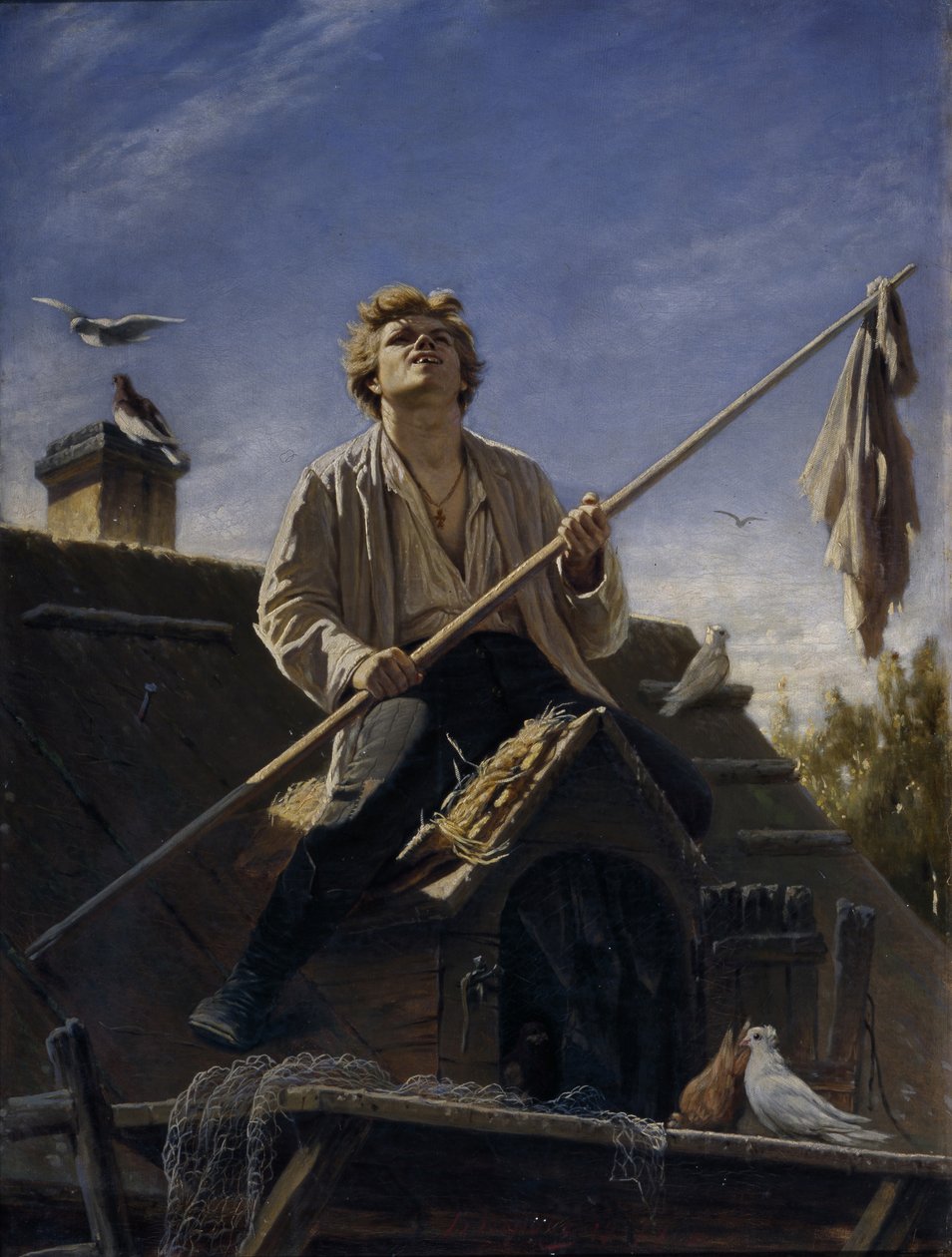En finare duva, 1874 av Vasili Grigorevich Perov