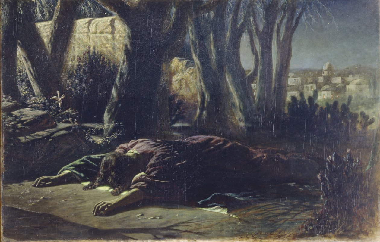 Kristus i Getsemane trädgård, 1878 av Vasili Grigorevich Perov