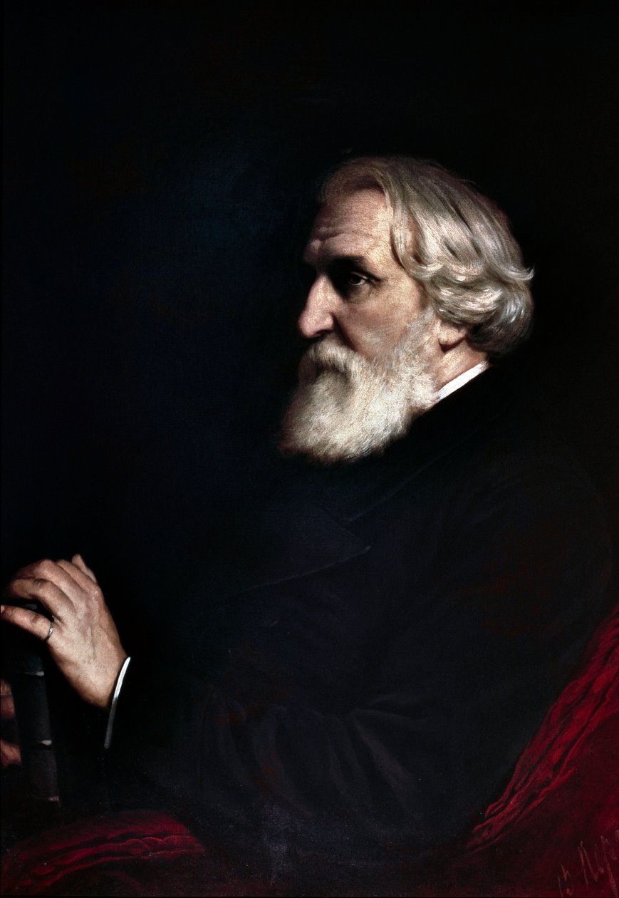 Porträtt av Ivan Sergeevich Turgenev (Turgenev av Vasili Grigorevich Perov