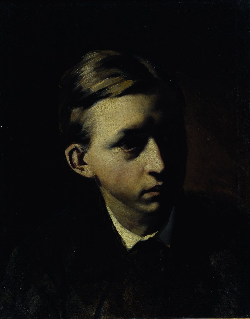 Porträtt av målaren Nikolai Alexeyevich Kasatkin 1859-1930, 1876 av Vasili Grigorevich Perov