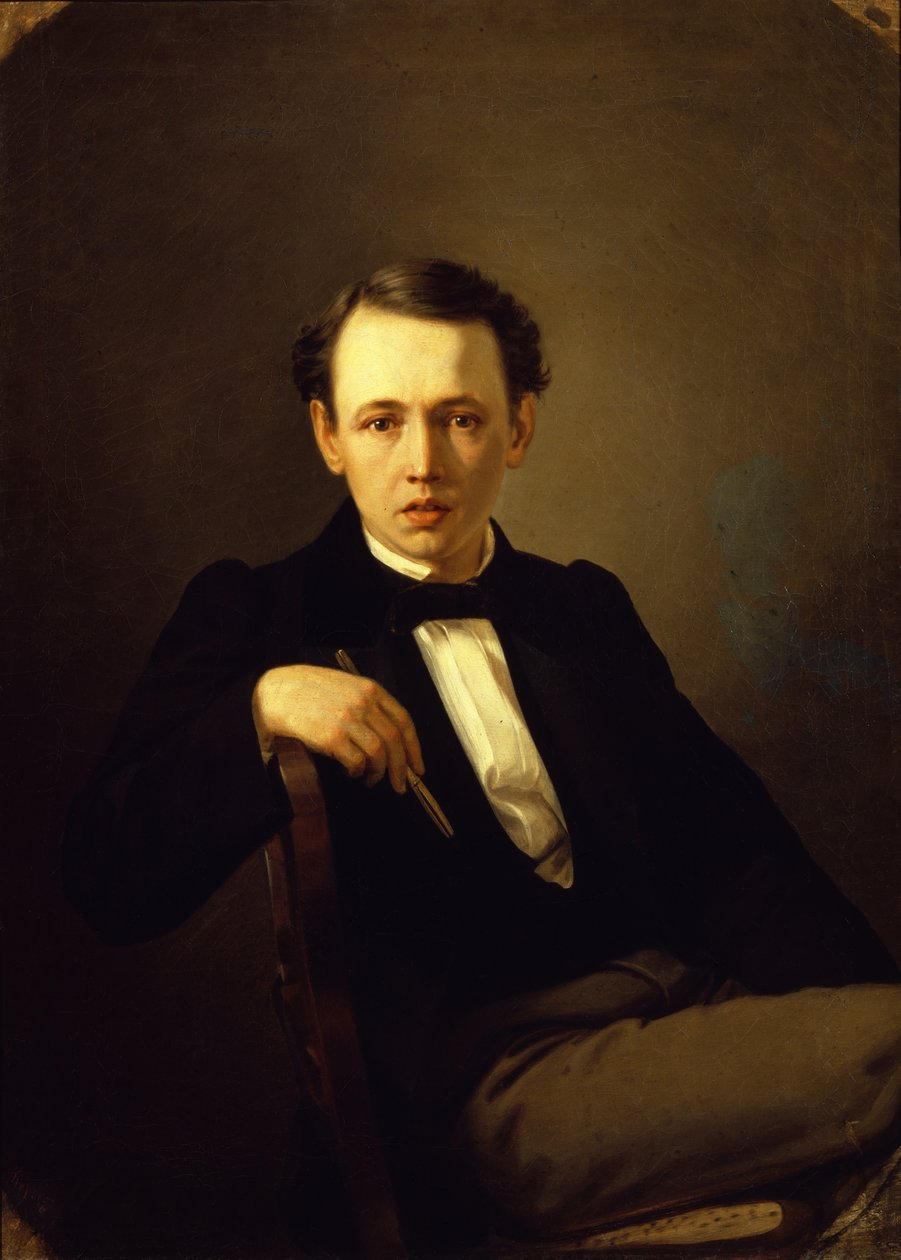 Självporträtt, 1851 av Vasili Grigorevich Perov