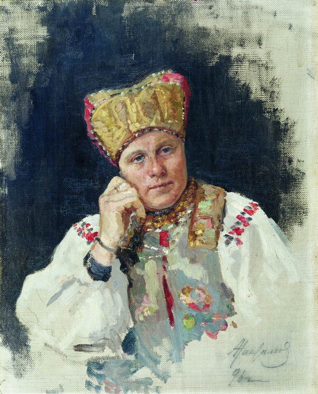 Rysk bonde, 1896 av Vasili Maksimovich Maksimov