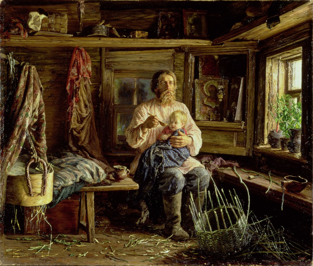 Den blinde mannen, 1884 av Vasili Maksimovich Maksimov