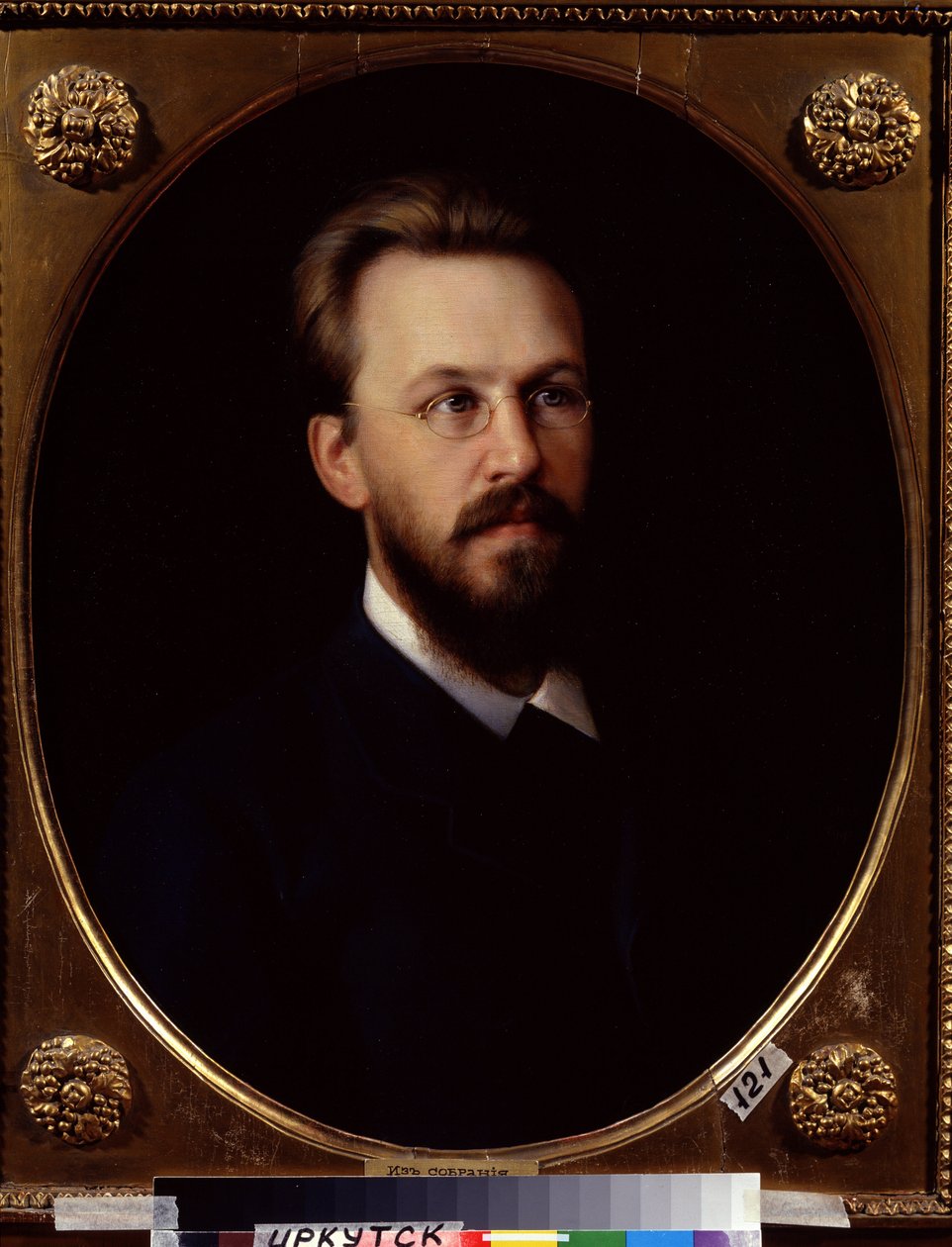 ""Porträtt av V. Sukachev (Sukachyev) fondateur du Irkutsk (Irkoutsk) konstmuseum"" Peinture de Vasili Petrovich Khudoyarov (1831-1892) 1882 Statens konstmuseum Irkoutsk av Vasili Petrovich Khudoyarov