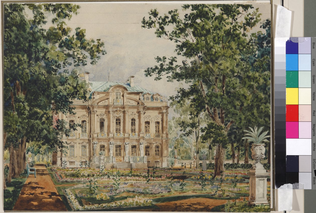 Egen Dacha av kejsar Alexander II i Peterhof av Vasili Semenovich Sadovnikov