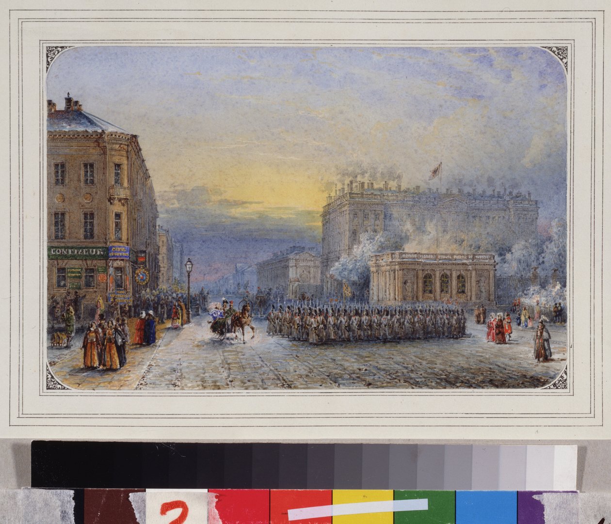 Sankt PETERSBOURG. Anichkovpalatset. påskdagen av Vasili Semenovich Sadovnikov