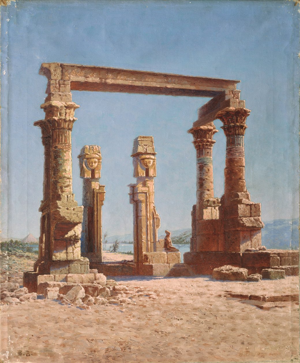 En Egyptens tempelruin av Vasili Vasilievich Vereshchagin