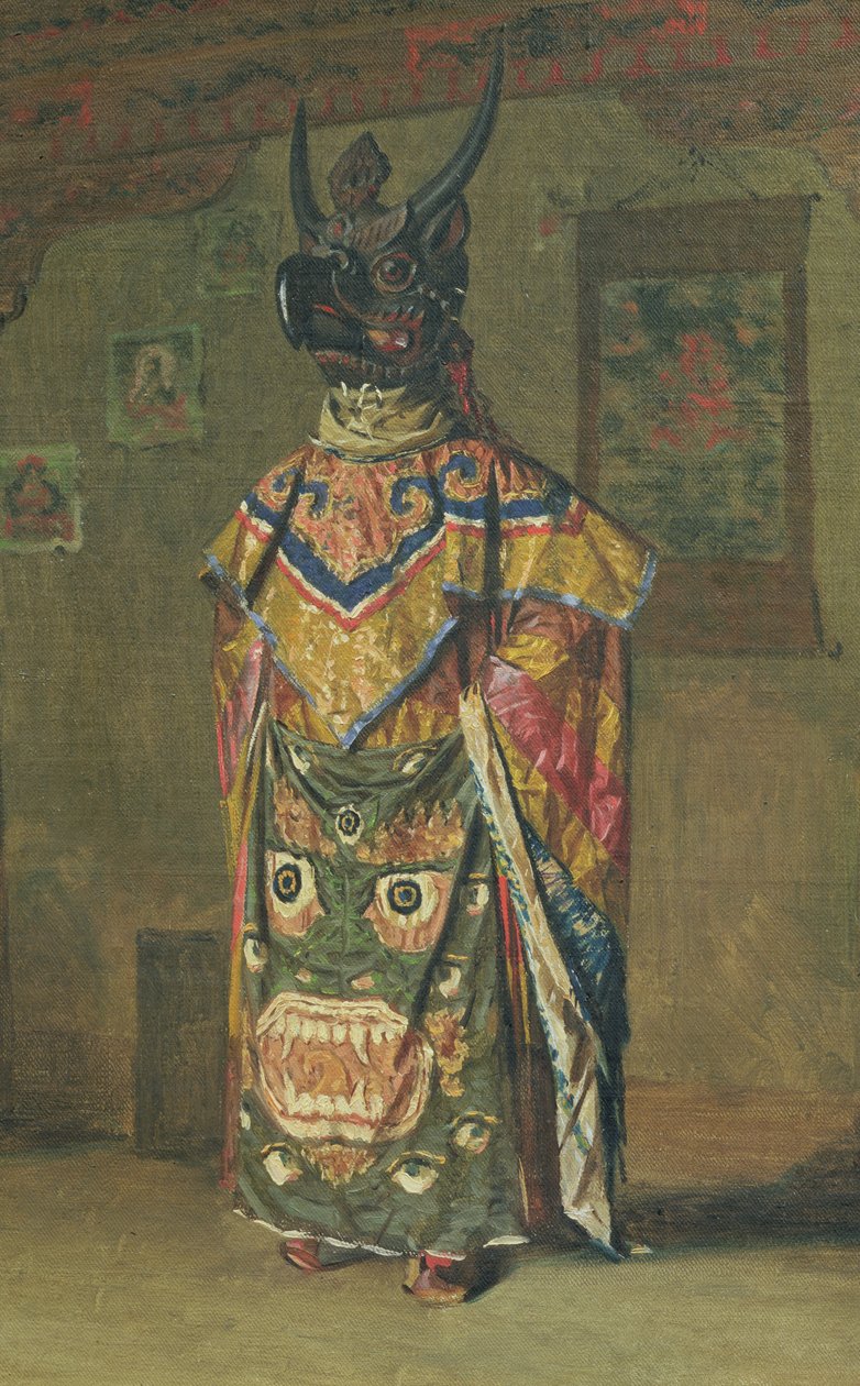 Buddhistisk Lama under semestern i Pemionchi-klostret, 1874-76 av Vasili Vasilievich Vereshchagin