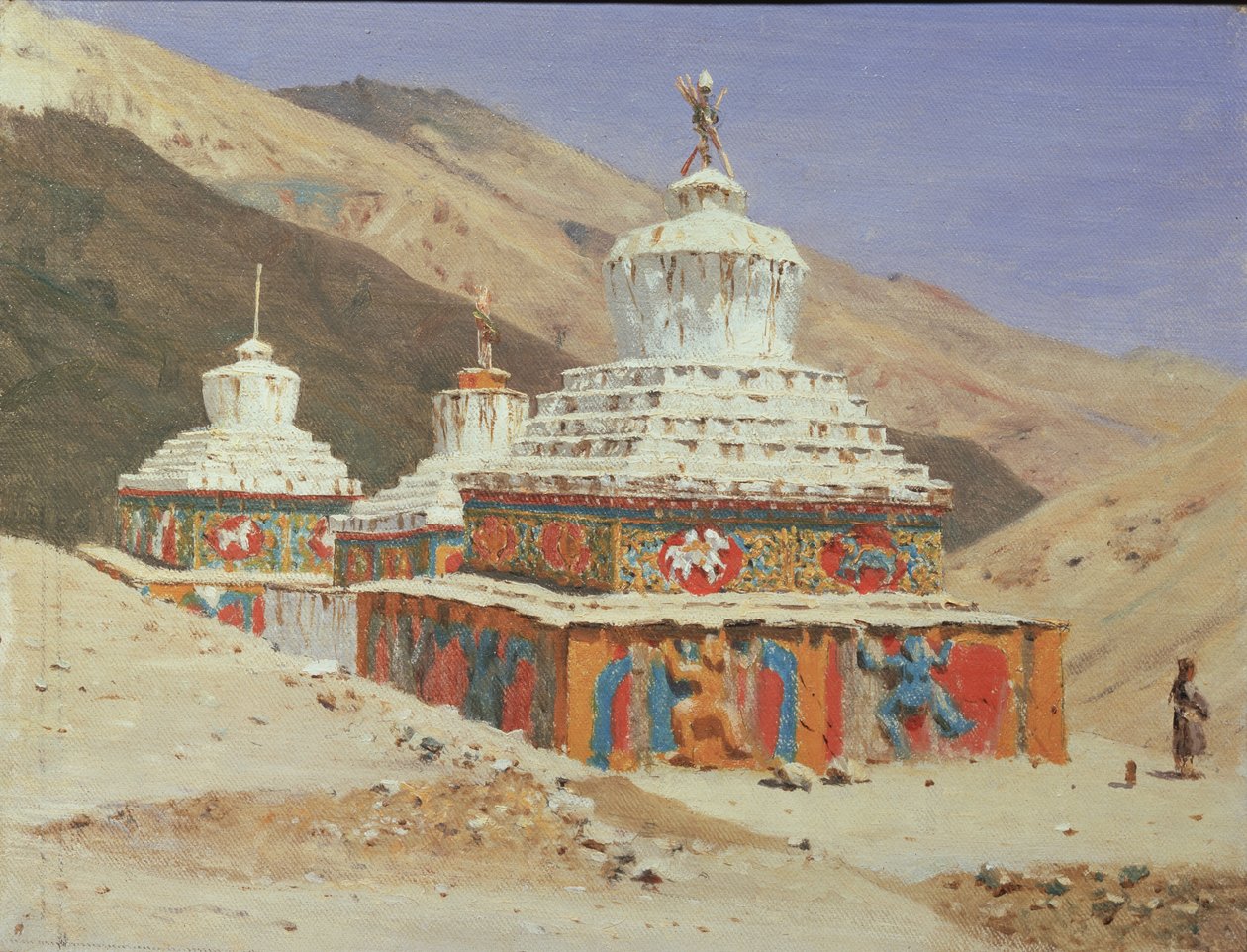 Han red i Ladakh, 185 av Vasili Vasilievich Vereshchagin