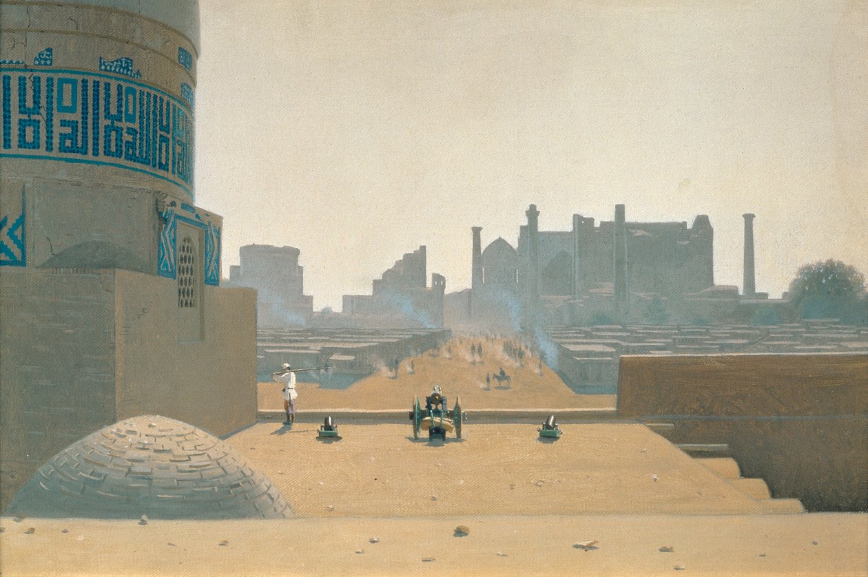 Huvudgatan i Samarkand, tidig morgon av Vasili Vasilievich Vereshchagin