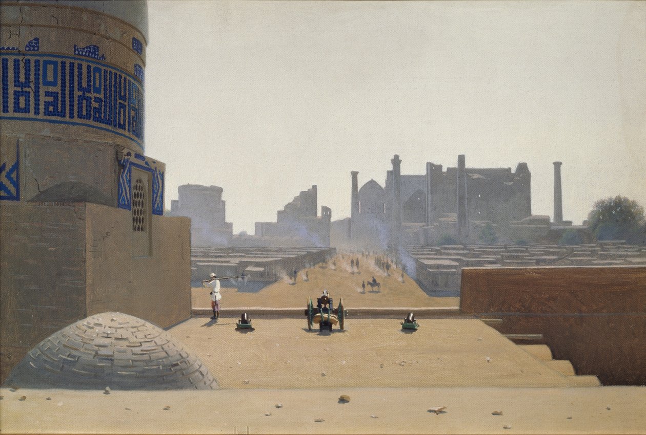 Huvudgatan i Samarkand tidigt på morgonen, 1869-1870 av Vasili Vasilievich Vereshchagin
