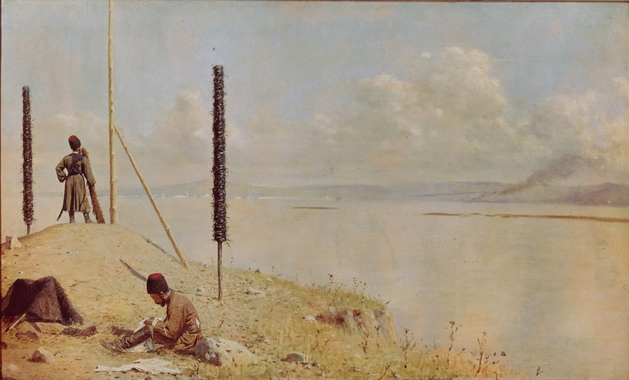 Piket vid Donau, 1878-1879 av Vasili Vasilievich Vereshchagin