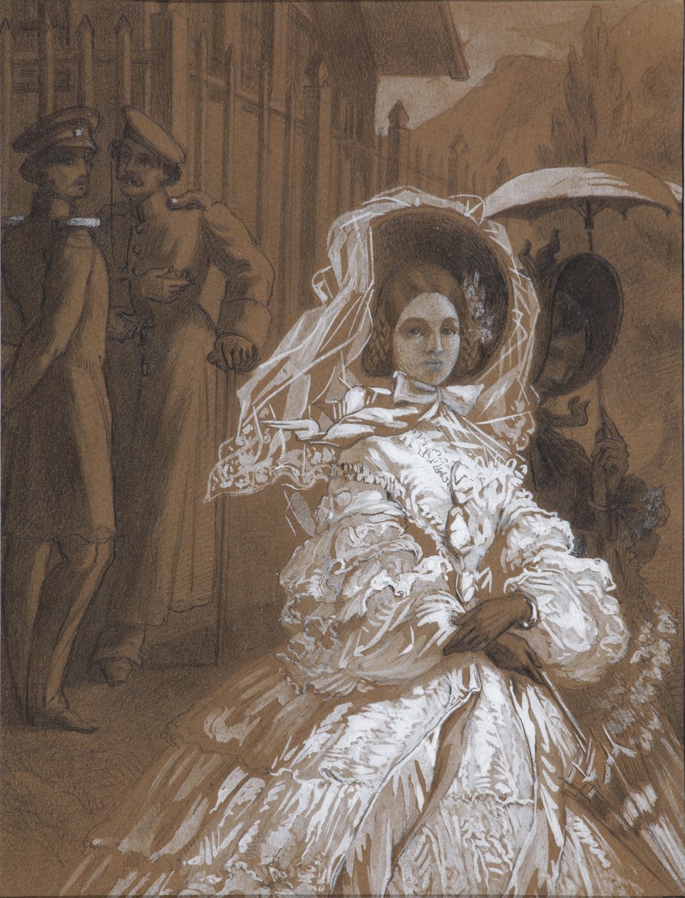Prinsessan Mary. Illustration till romanen A Hero of Our Time av Mikhail Lermontov, 1862 av Vasili Vasilievich Vereshchagin