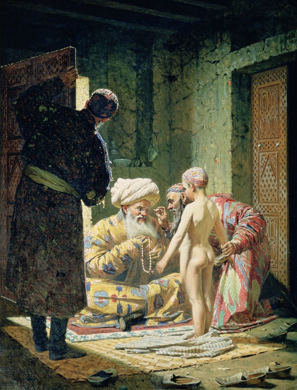 Försäljning av en barnslav av Vasili Vasilievich Vereshchagin
