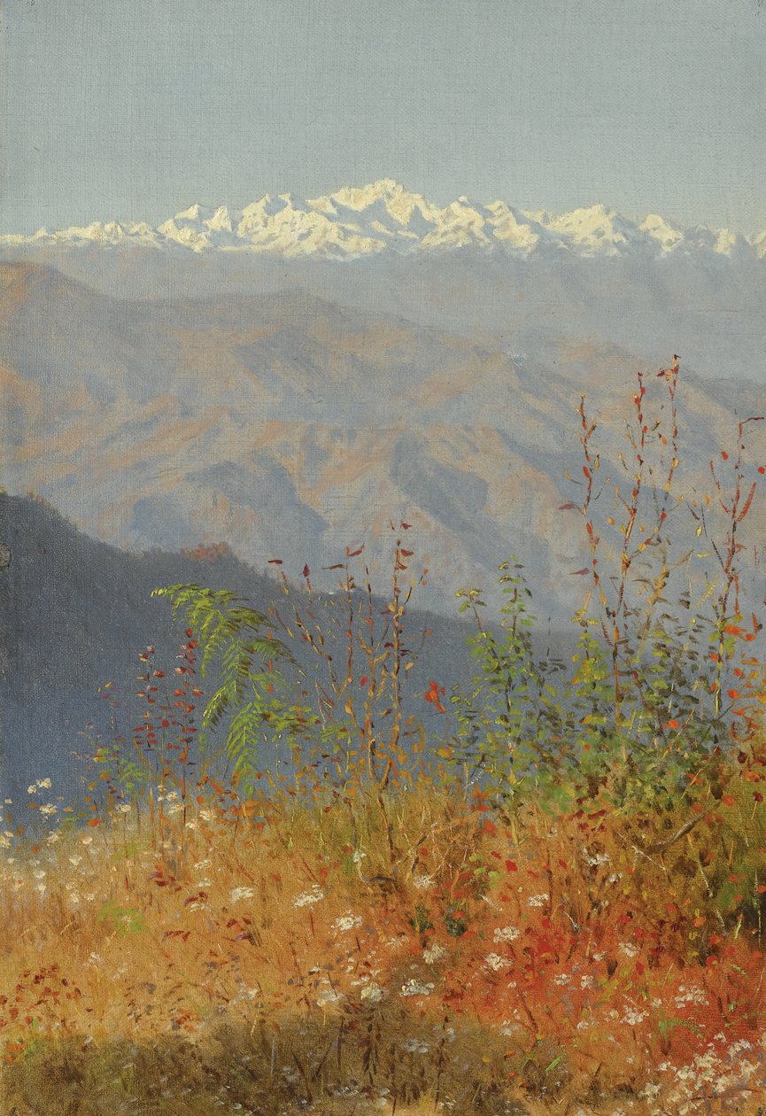Solnedgång i Himalaya, 1879 av Vasili Vasilievich Vereshchagin