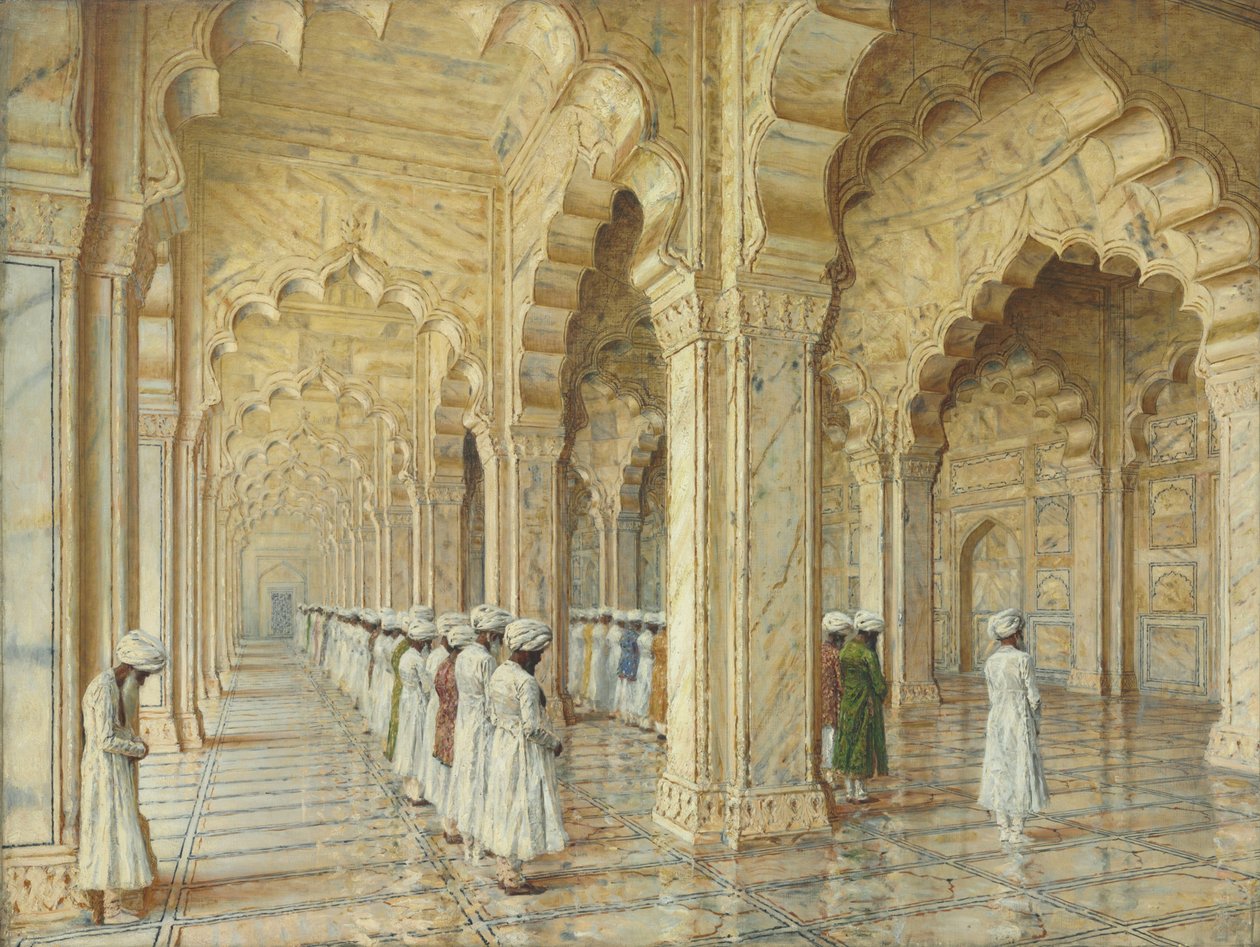 Pärlmoskén i Agra, slutet av 1870-talet-början av 1880-talet av Vasili Vasilievich Vereshchagin
