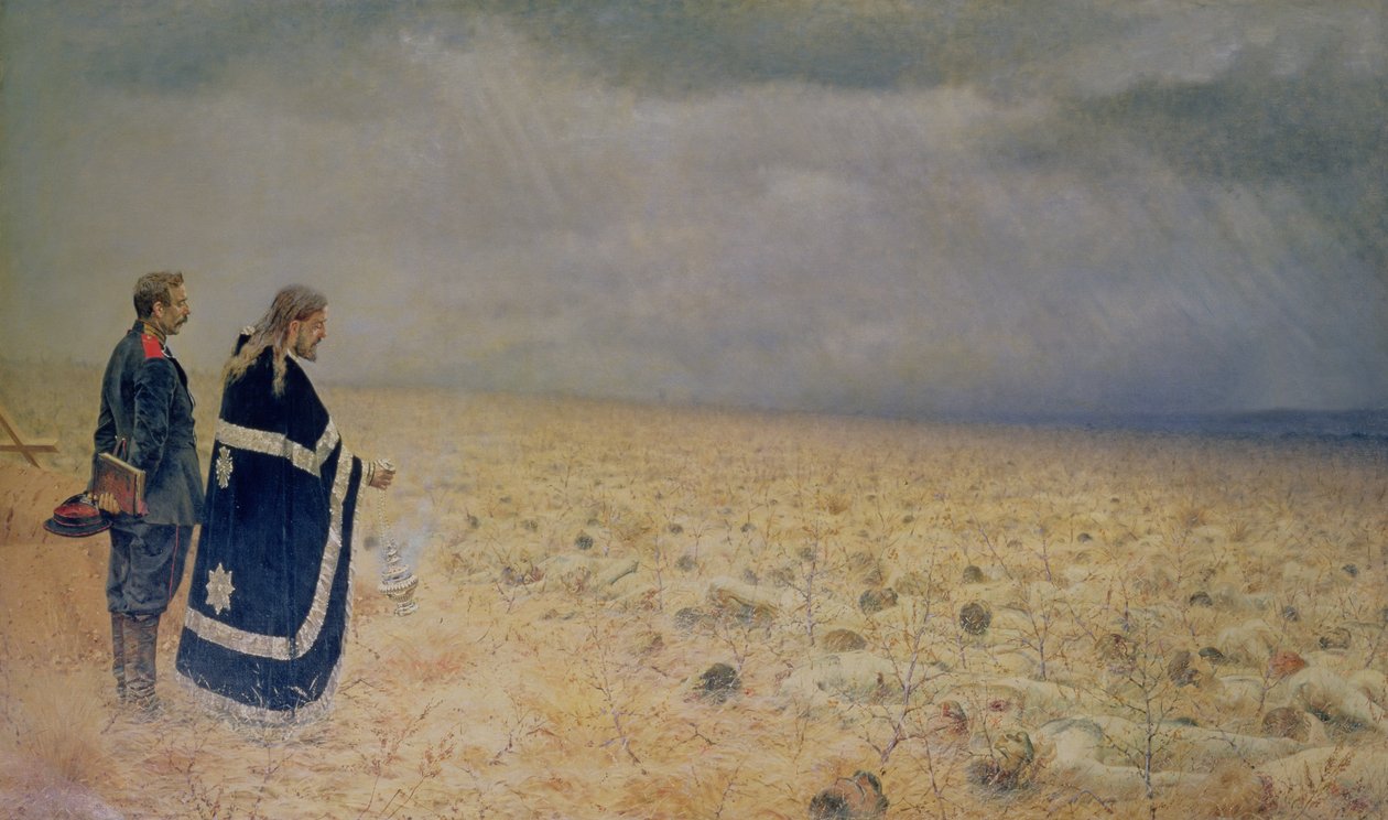 De besegrade. Requiem for the Dead av Vasili Vasilievich Vereshchagin