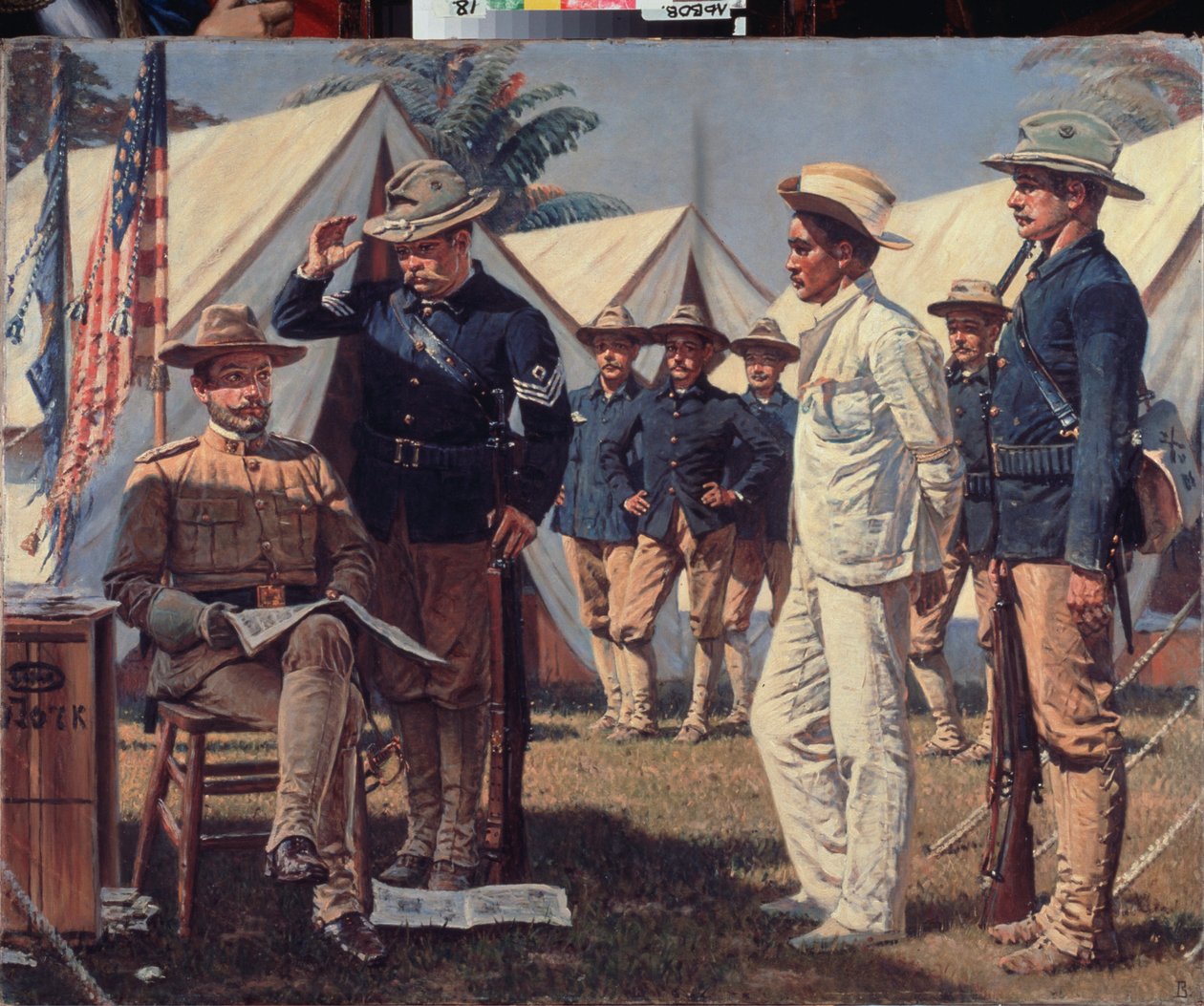 Un espion (A Spy) (avsnitt av det spanska amerikanska kriget eller katastrofen 98 (april till augusti 1898) - Målning av Vasili Vasilyevich Vereshchagin (Vassili Vereshchagin) (1842-1904), olja på duk av Vasili Vasilievich Vereshchagin