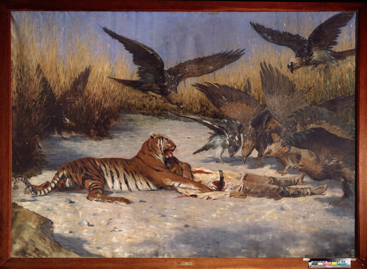 En människoätare - Målning av Vasili Vasilyevich Vereshchagin (Vassili Vereshchagin) (1842-1904), olja på duk, cirka 1870-1880, rysk konst 1800-talet - Regionala W Wereshchagin Art Museum, Mykolaiv (Ukraina) av Vasili Vasilievich Vereshchagin