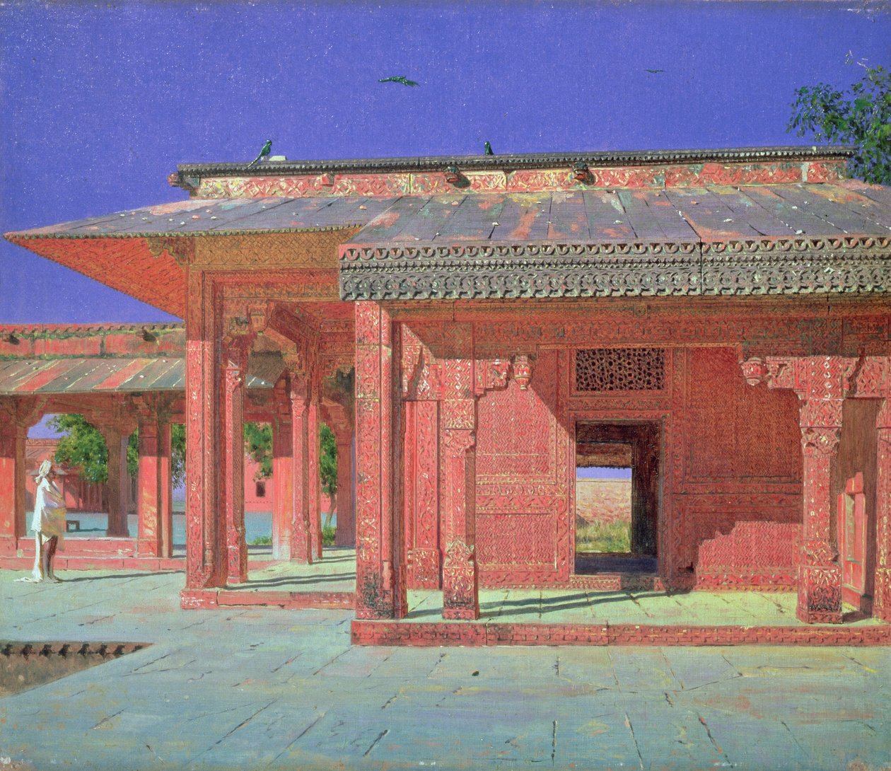 Gård i Palace Harem, 1870-talet av Vasili Vasilievich Vereshchagin