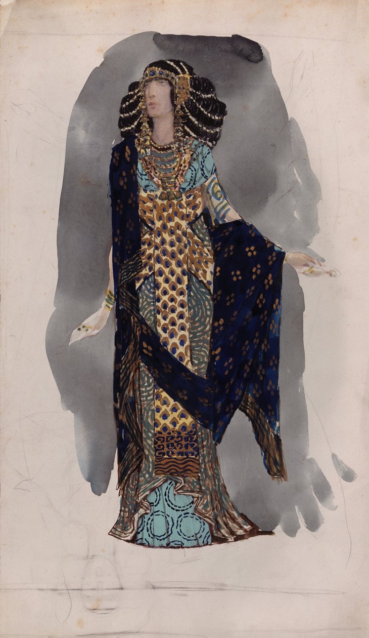 Kostymdesign från serien orientaliska dansare, 1900-talet av Vasili Vasilyevich Vladimirov