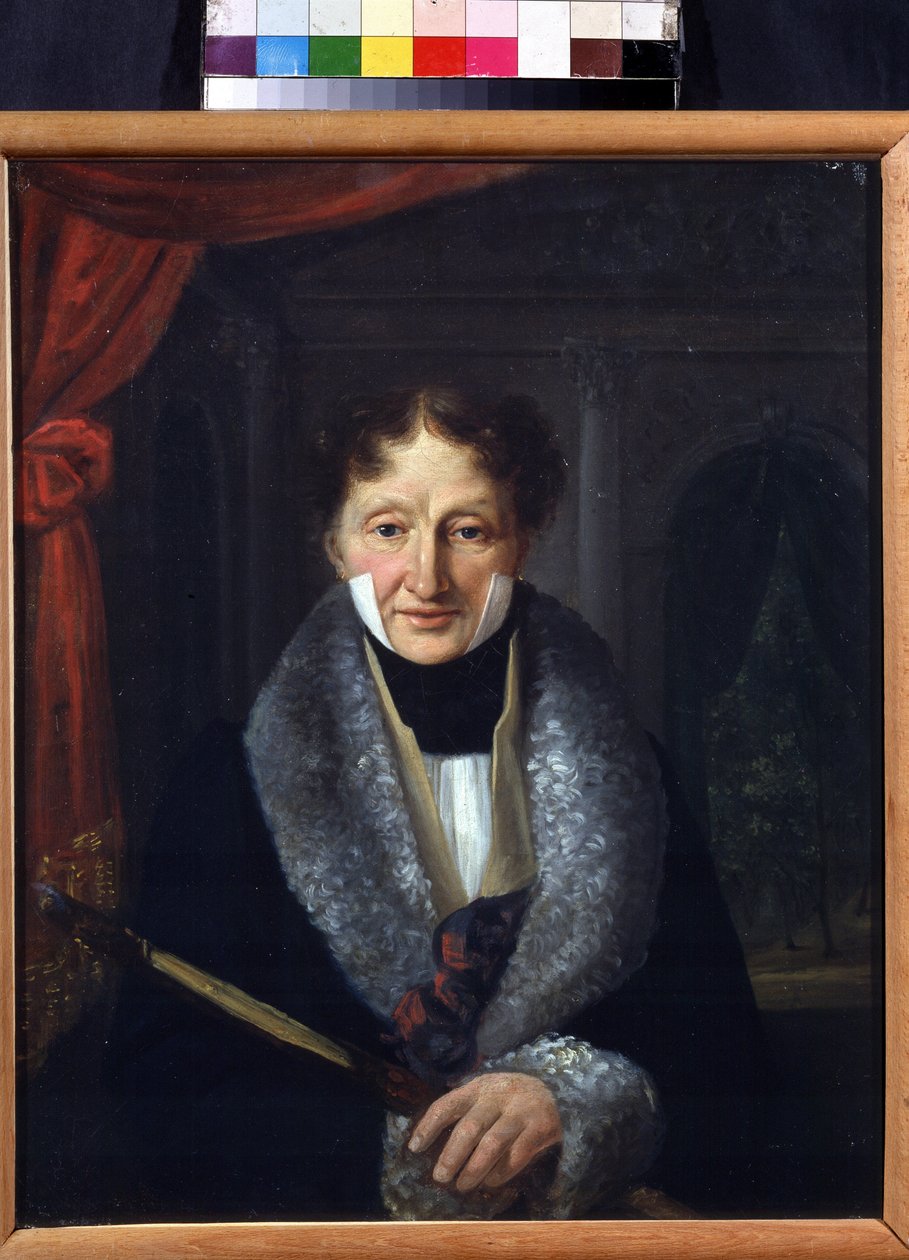Porträtt av balettmästaren Charles Louis Didelot (1767-1837) (Porträtt av balettmästaren Charles Louis Didelot). Målning av Vasili Venediktovich Baranov (1792-1836). Olja på duk, 46,5 x 37,5 cm av Vasili Venediktovich Baranov