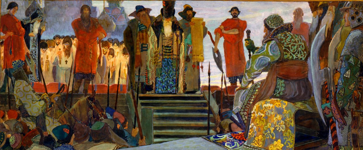 "En bojars avrättning under tsar Ivan den förskräckliges regeringstid", 1906. av Vasili Vladimirov