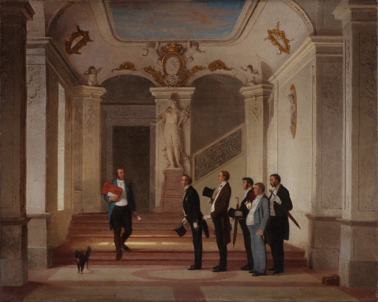 På en avdelning Chefens utseende, 1860-tal. av Vasili Vladimirovich Pukirev