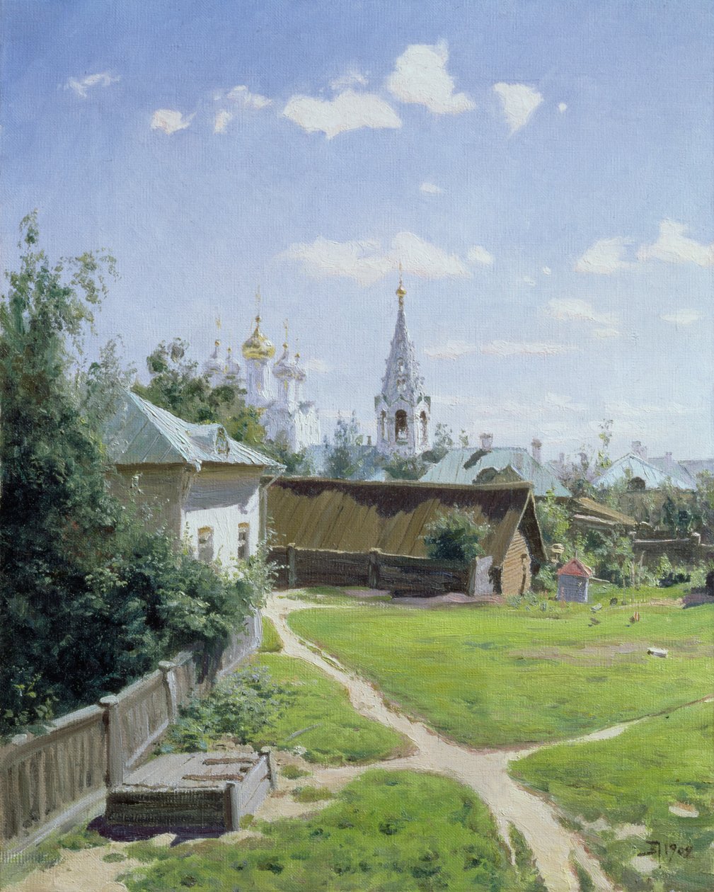 Moskvas borggård, 1902 av Vasilij Dmitrievich Polenov