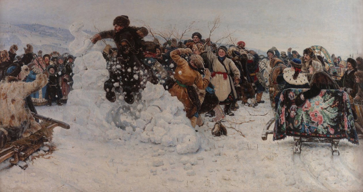 Taking a Snow Town av Vasilij Ivanovic Surikov