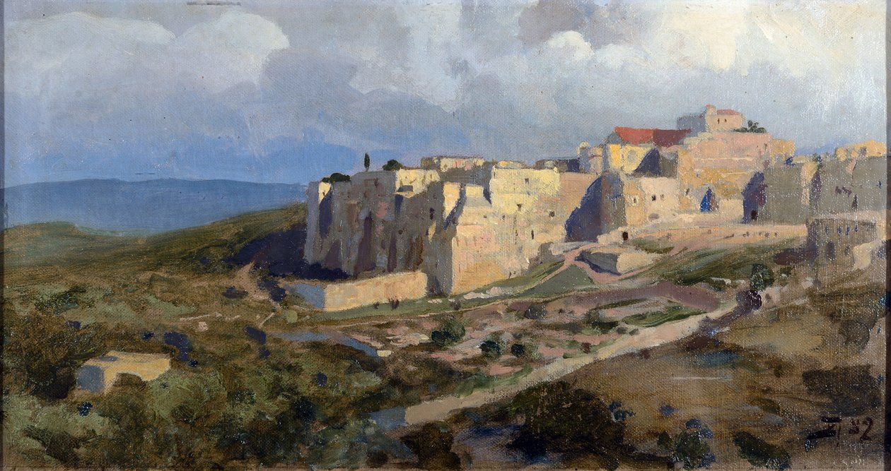 Bethlehem ou Bethlehem - Bethlehem par Polenov, Vasili (Vassili, Vassily) Dmitrievich (1844-1927) av Vasilij Dmitrievich Polenov