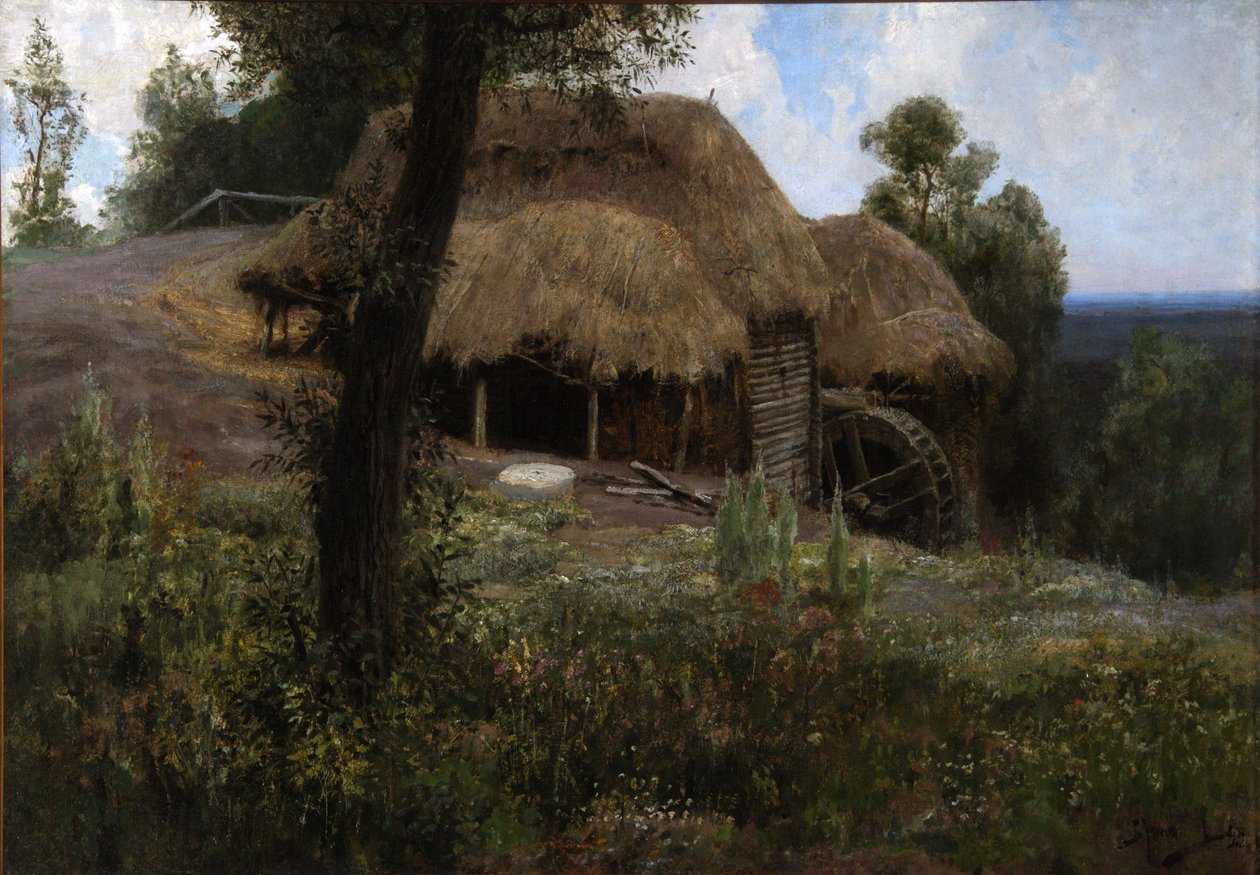 Gammal kvarn, 1893 av Vasilij Dmitrievich Polenov