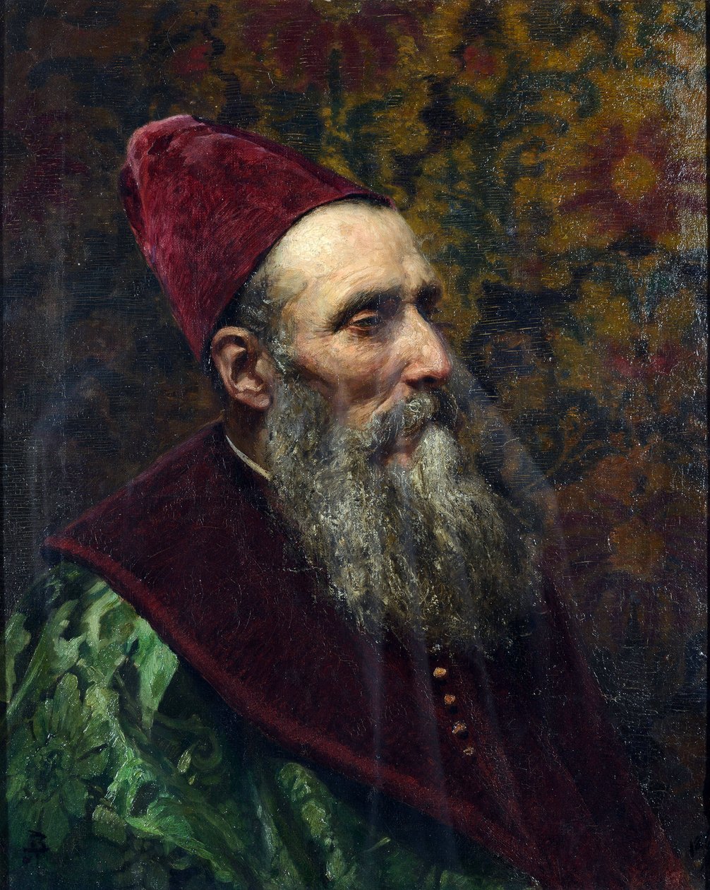 Porträtt av en venetiansk dog av Polenov, Vasily Dmitrievich (1844-1927) av Vasilij Dmitrievich Polenov