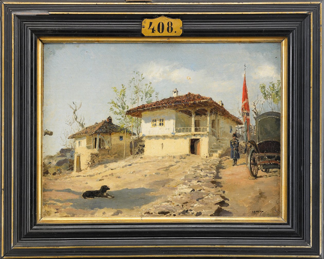 Personalen hos Don Cossacks i Bulgarien 1877, 1877 av Vasilij Dmitrievich Polenov