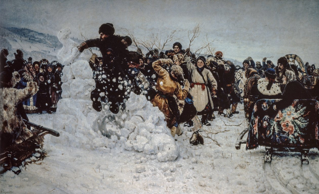 Snöstorm på fästningen av Vasilij Ivanovic Surikov