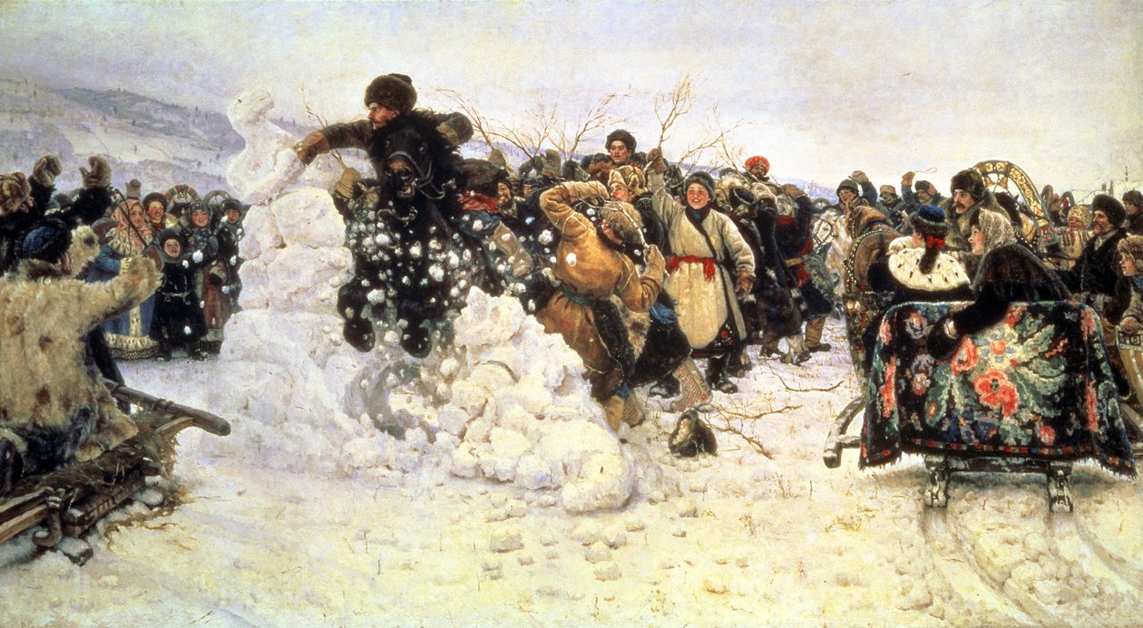 Infångandet av snöfästningen, 1891 av Vasilij Ivanovic Surikov