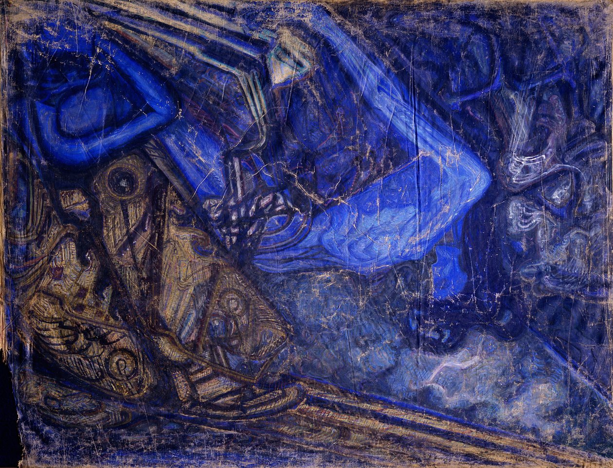 Sörjer Michail Vrubels död, 1910-1911 av Vasily Ivanovich Denisov